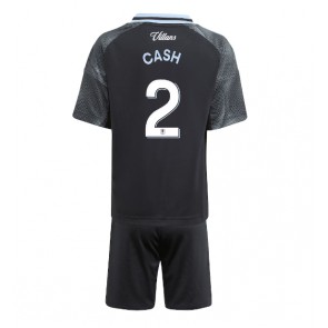 Aston Villa Matty Cash #2 Vieraspaita Lapsille 2025-26 Lyhythihainen (+ shortsit)
